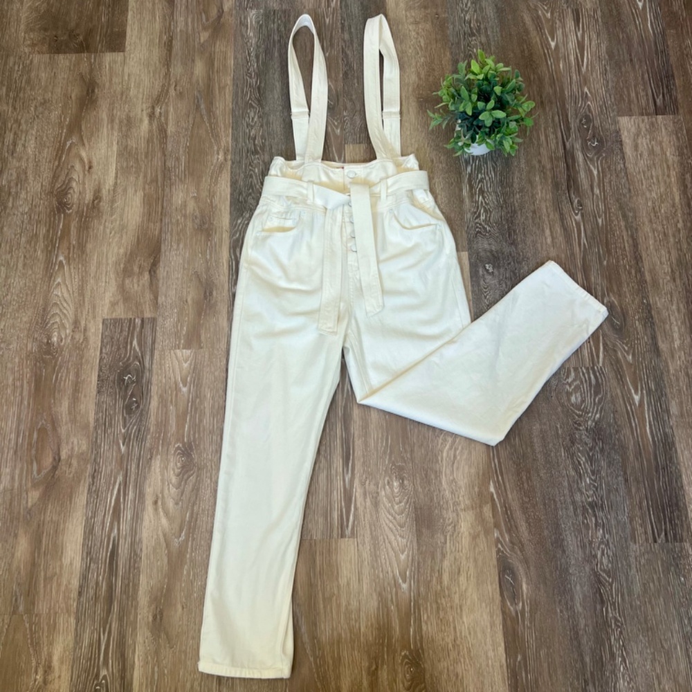 Signature 8 White Denim Overalls - Picture 3 of 15